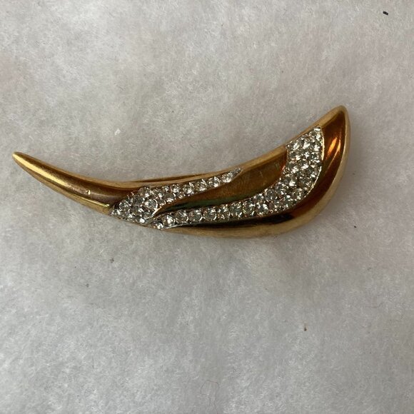 Beautiful Vintage‎ Brooch w/ Rhinestones - Picture 1 of 3